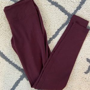Maroon Lululemon Leggings